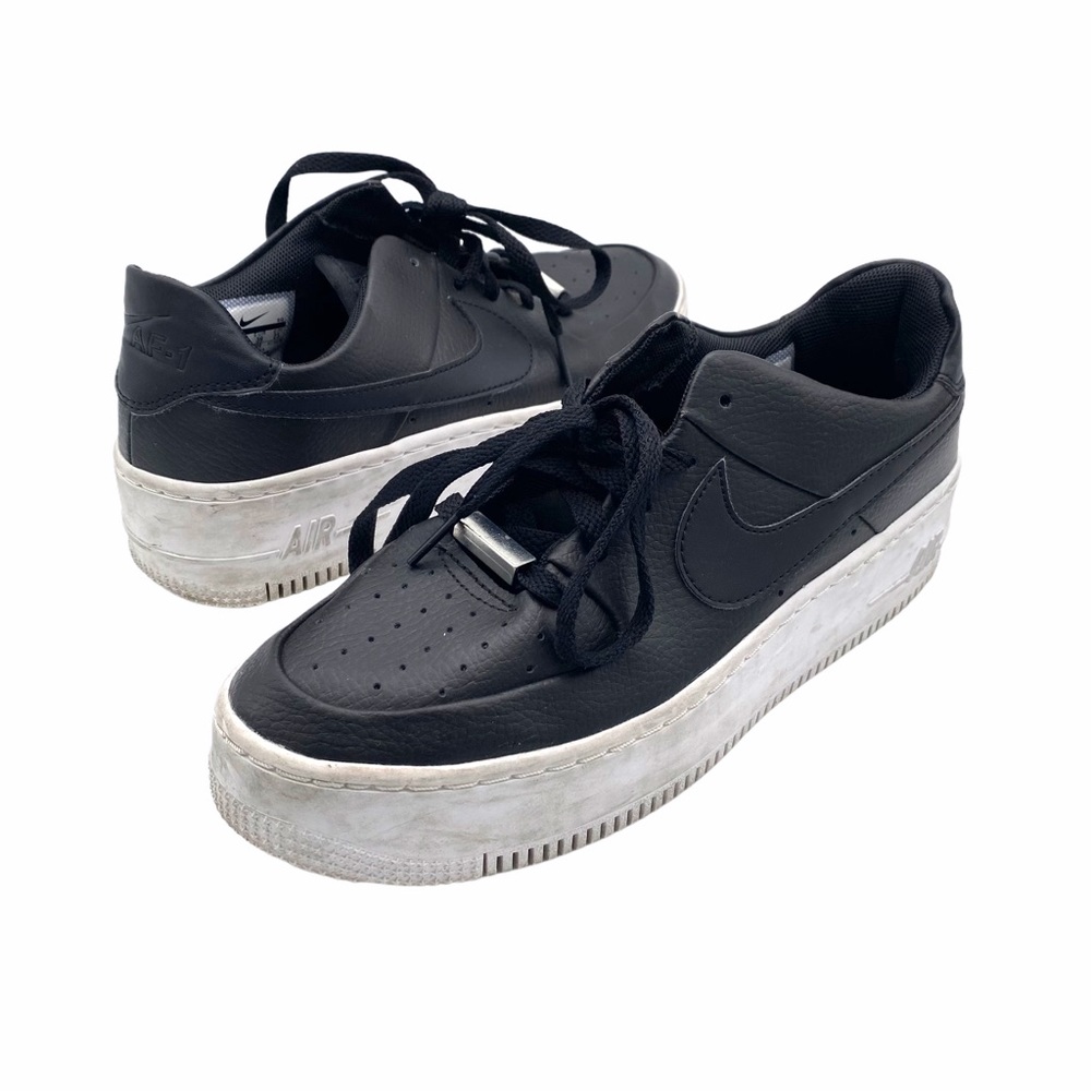 Nike Air Force 1 Sage Black Low Top Sneakers 8